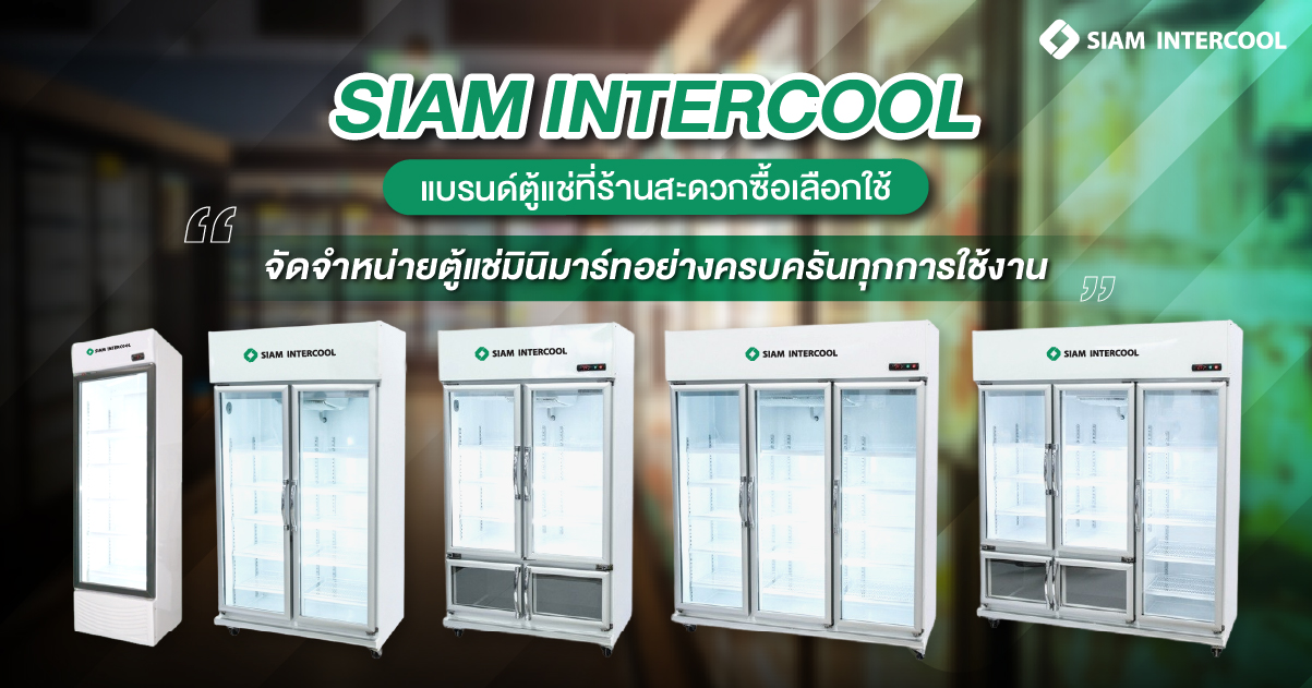 SIAM INTERCOOL จัดจำหน่ายและรับผลิตตู้แช่เพื่อร้านมินิมาร์ทโดยเฉพาะ!