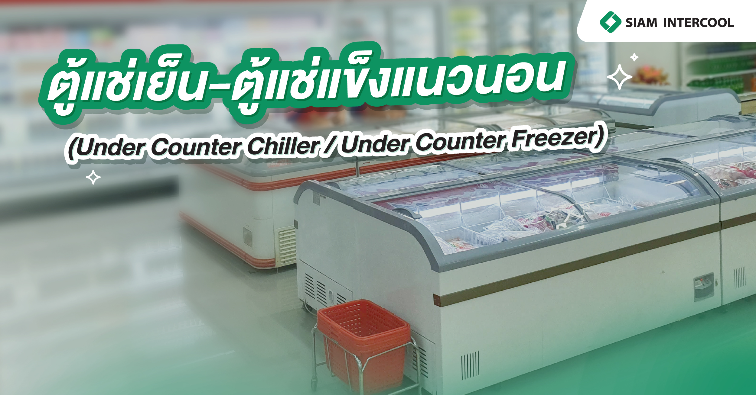  ตู้แช่เย็น-ตู้แช่แข็งแนวนอน (Under Counter Chiller / Under Counter Freezer)